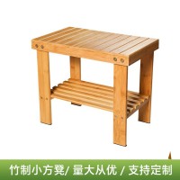 竹制小矮凳儿童实木凳子楠竹时尚创意小板凳方木凳非塑料成人家用