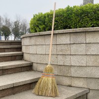 编织高粱苗扫把扫帚塑料丝扫把木柄户外环卫地面庭院清扫现货批发