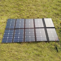 100W单晶折叠太阳能板 路灯电池电源应急充电高转化率便携可移动