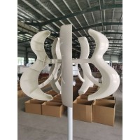 新款葫芦600W白灯笼风力发电机厂家垂直轴景光互补路灯风机12v24v