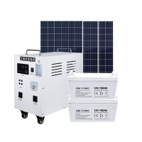 太阳能发电系统家用220v光伏板全套带空调5000W发电机太阳能电池