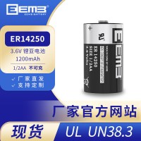 EEMB ER14250锂亚电池3.6V1200mAh机床ETC设备1/2AA电池工厂直销