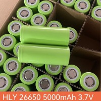 HLY 26650 5000mAh 3.7V 动力5C锂电池 尖头强光手电 电动车 储能