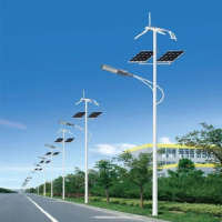 太阳能路灯 光伏产品 结构定制 乡镇道路 5米 风光互补 风力发电
